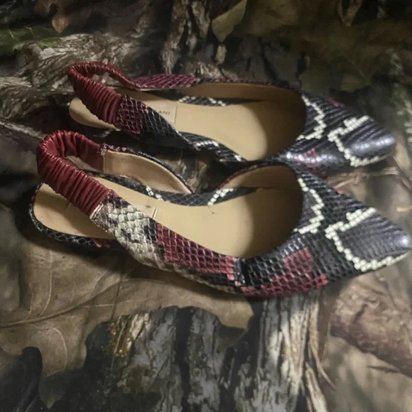 Antonio Melani Women's Snakeskin Slingback Flats size 6 - Picture 5 of 6